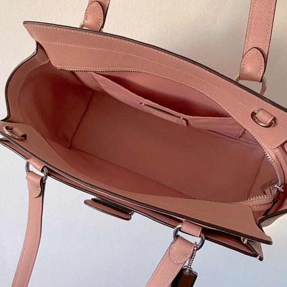 NWOT Coach saffiano Avary leather satchel shoulder bag pink HP pick - Picture 5 of 13